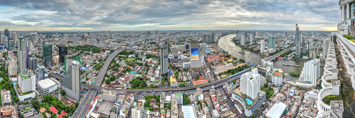 Bangkok Skyline Panorama Ausschnitt 1