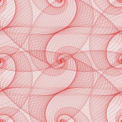 Fototapety  Czerwone bezszwowe tło wzór spirali przewodowej