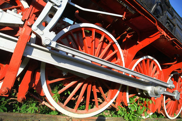 Steam locomotive detail