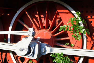 Steam locomotive detail