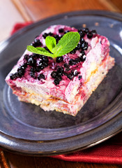 Blueberry tiramisu