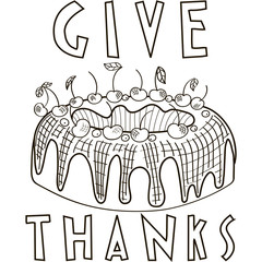 Thanksgiving day & Cake