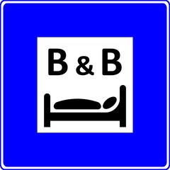 Cartello Indicatore Bed & Breakfast