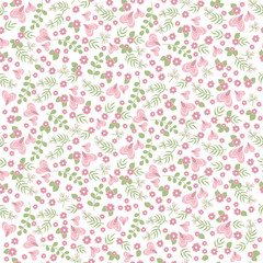 Elegant seamless pattern with flowers