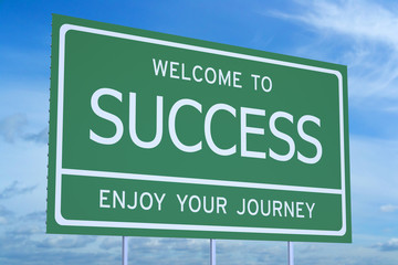 Welcome to Success concept