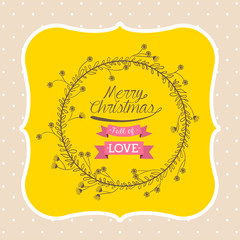 happy merry christmas design 