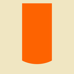 Orange ribbon banner