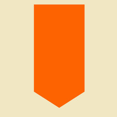 Orange ribbon banner