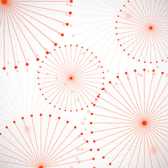 Abstract background with dots and lines. Vector Illustration. Eps10
