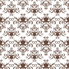 Seamless pattern vintage style. Background, wallpaper, cover,  packaging, wrapper, textile.