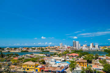 Fototapeta na wymiar Beautiful aerial view of Cartagena, Colombia