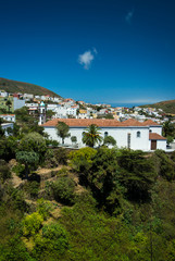 Naklejka na ściany i meble View over Valverde with church at El Hierro, Canary Islands