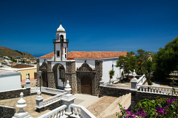 Church in Valverde on the Canary Island of El Hierro
