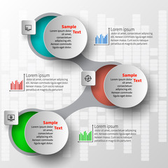 Abstract 3D Paper Infographics