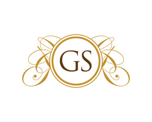GS Luxury Ornament Initial Logo