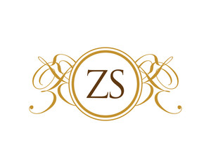 ZS Luxury Ornament Initial Logo