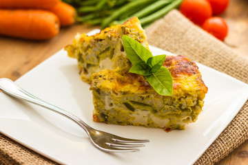 Vegetable flan