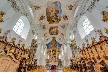 Foto op Canvas Cistercian Stams Abbey in Imst, Austria © Anibal Trejo