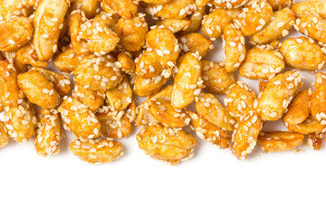 Crispy sugared nuts.