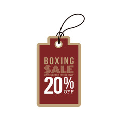 Boxing sale label