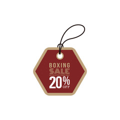 Boxing sale label