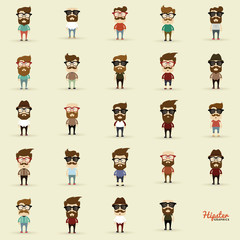 Set of Hipsters