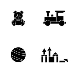 Toys Silhouette illustrations