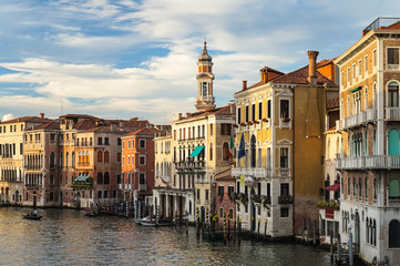 Venetian Grand Canal at dusk
