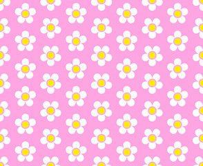 Vector Background #Flower Dots_Strawberry_Pink