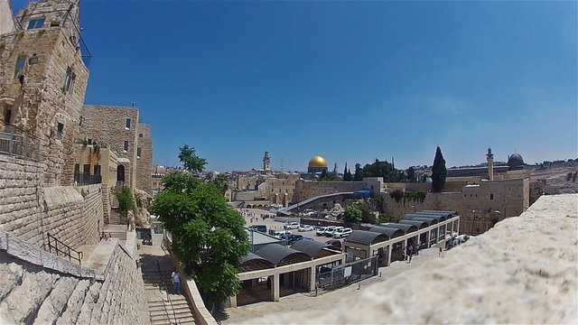  Western wall (Wailing Wall) in Jerusalem/Old city of Jerusalem, Israel.
