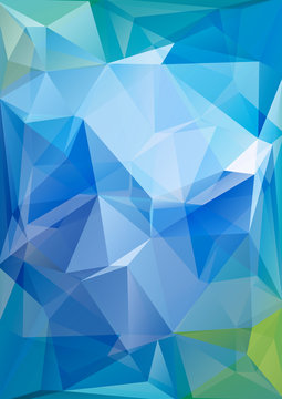 blue bright polygonal background