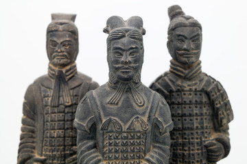 Fototapeta na wymiar Chinese Terracotta Army Figurines - landscape