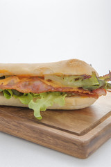Submarine Sandwich Toasted Hearty Italian Style, simply deliciou