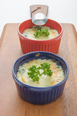 Baked spinach with cheese