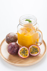 Passion fruit smoothie by fresh ingredients