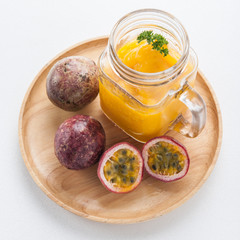 Passion fruit smoothie by fresh ingredients