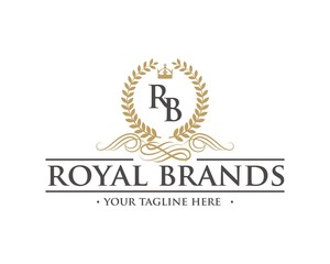 vintage classic royal prestige luxury badge