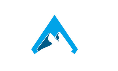  abstract snow mountain company logo
