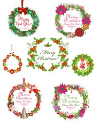 Collection of xmas wreath