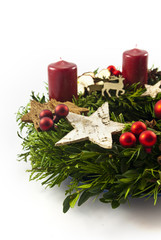 Vintage Christmas wreath