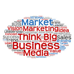 Fototapeta premium Conceptual business marketing word cloud