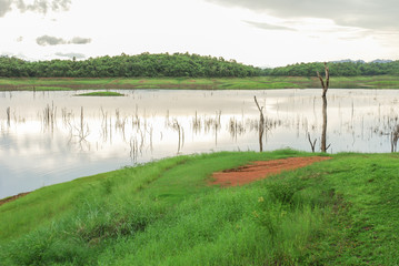 Pom Pee View Point in Khao Laem National Park Kanchanaburi, Thai