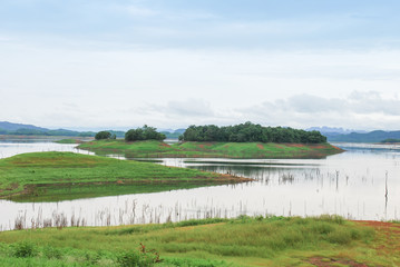 Pom Pee View Point in Khao Laem National Park Kanchanaburi, Thai