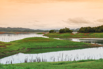 Pom Pee View Point in Khao Laem National Park Kanchanaburi, Thai