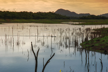 Pom Pee View Point in Khao Laem National Park Kanchanaburi, Thai