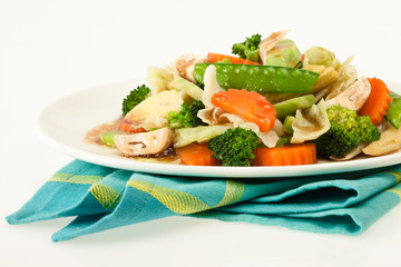 Pad Phak Ruam Mid - stir-fried vegetables.