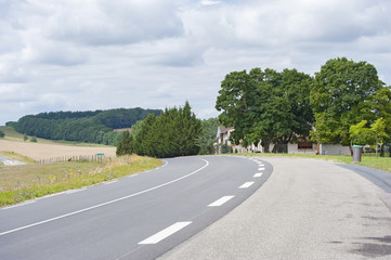 Fototapeta na wymiar The road from Wiesbaden (Germany) to Nancy (France)..
