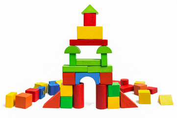 abstract toy wooden blocks