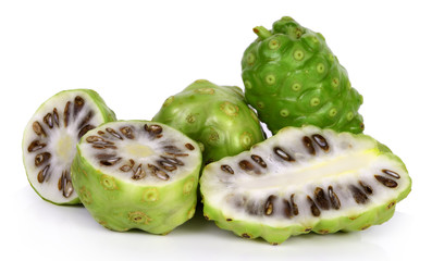 Exotic Fruit - Noni on white background