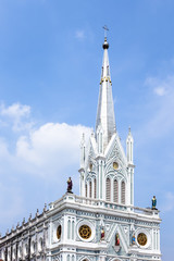 Fototapeta na wymiar Catholic church at Samut Songkhram, Thailand